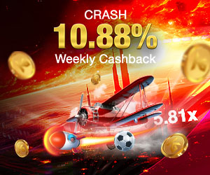 Crash 10.88% Weekly Cashback
